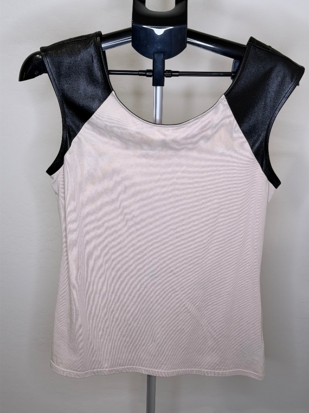 Express Tee with Faux Leather
